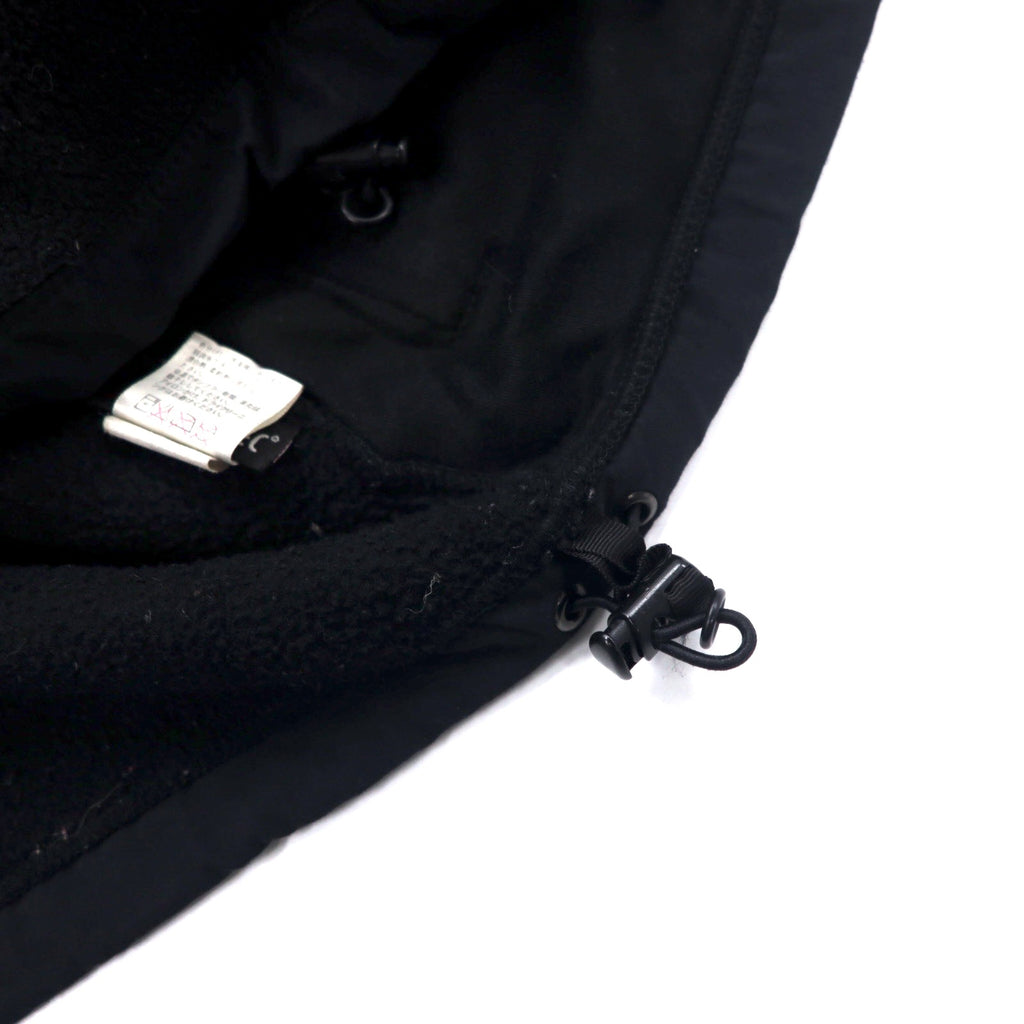 THE NORTH FACE Denali Jacket POLARTEC Fleece S Black Polyester Logo Embroidery
