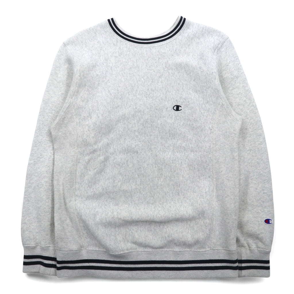 Champion Reverse Weave Libreline Sweatshirt, Medium, Gray, Blue Single Tag, Reprint, C3-G029