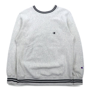 Champion リバースウィーブ REVERSE WEAVE リブライン スウェット M グレー 青単タグ 復刻 C3-G029