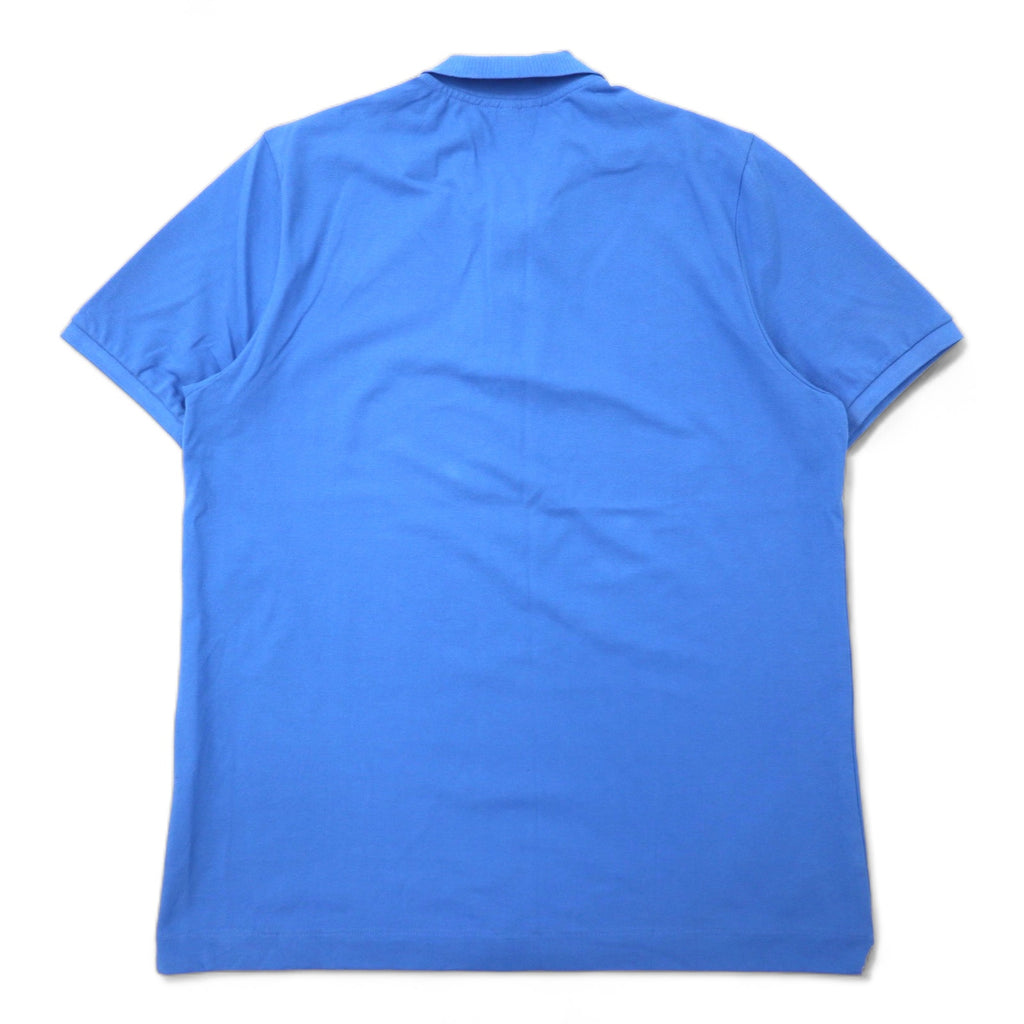 LACOSTE Polo Shirt 7 Blue Cotton Single Logo