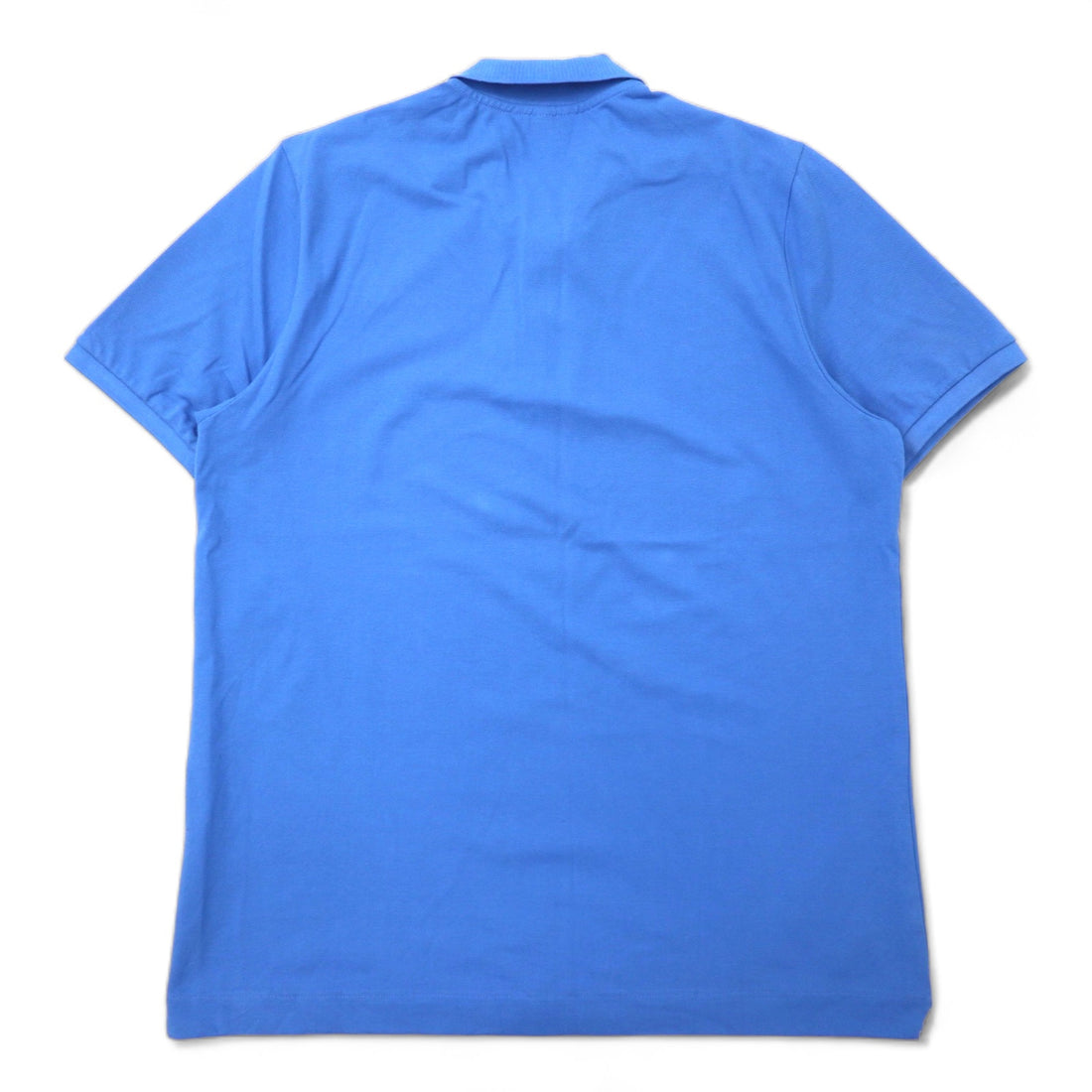 LACOSTE Polo Shirt 7 Blue Cotton Single Logo