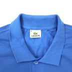 LACOSTE Polo Shirt 7 Blue Cotton Single Logo