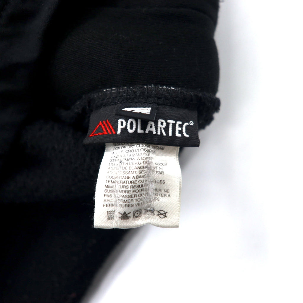 THE NORTH FACE Denali Jacket POLARTEC Fleece S Black Polyester Logo Embroidery