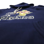 Polo Ralph Lauren タイガー フロッキー プリント パーカー M ネイビー 前V カンガルーポケット