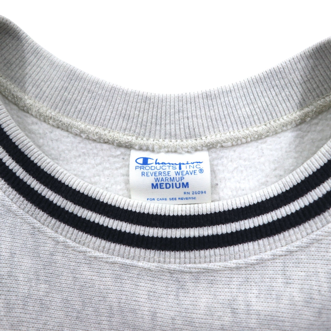 Champion Reverse Weave Libreline Sweatshirt, Medium, Gray, Blue Single Tag, Reprint, C3-G029