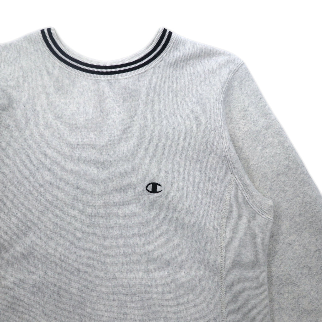Champion Reverse Weave Libreline Sweatshirt, Medium, Gray, Blue Single Tag, Reprint, C3-G029