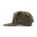 Made in USA 90s ADVANTAGE Real Tree Camo Outdoor Baseball Cap FREE Snapback Khaki Cotton