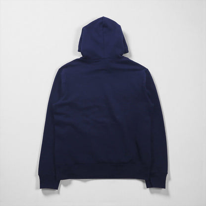 Polo Ralph Lauren タイガー フロッキー プリント パーカー M ネイビー 前V カンガルーポケット