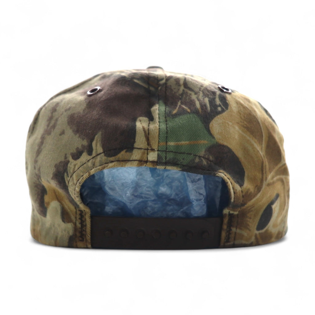 Made in USA 90s ADVANTAGE Real Tree Camo Outdoor Baseball Cap FREE Snapback Khaki Cotton