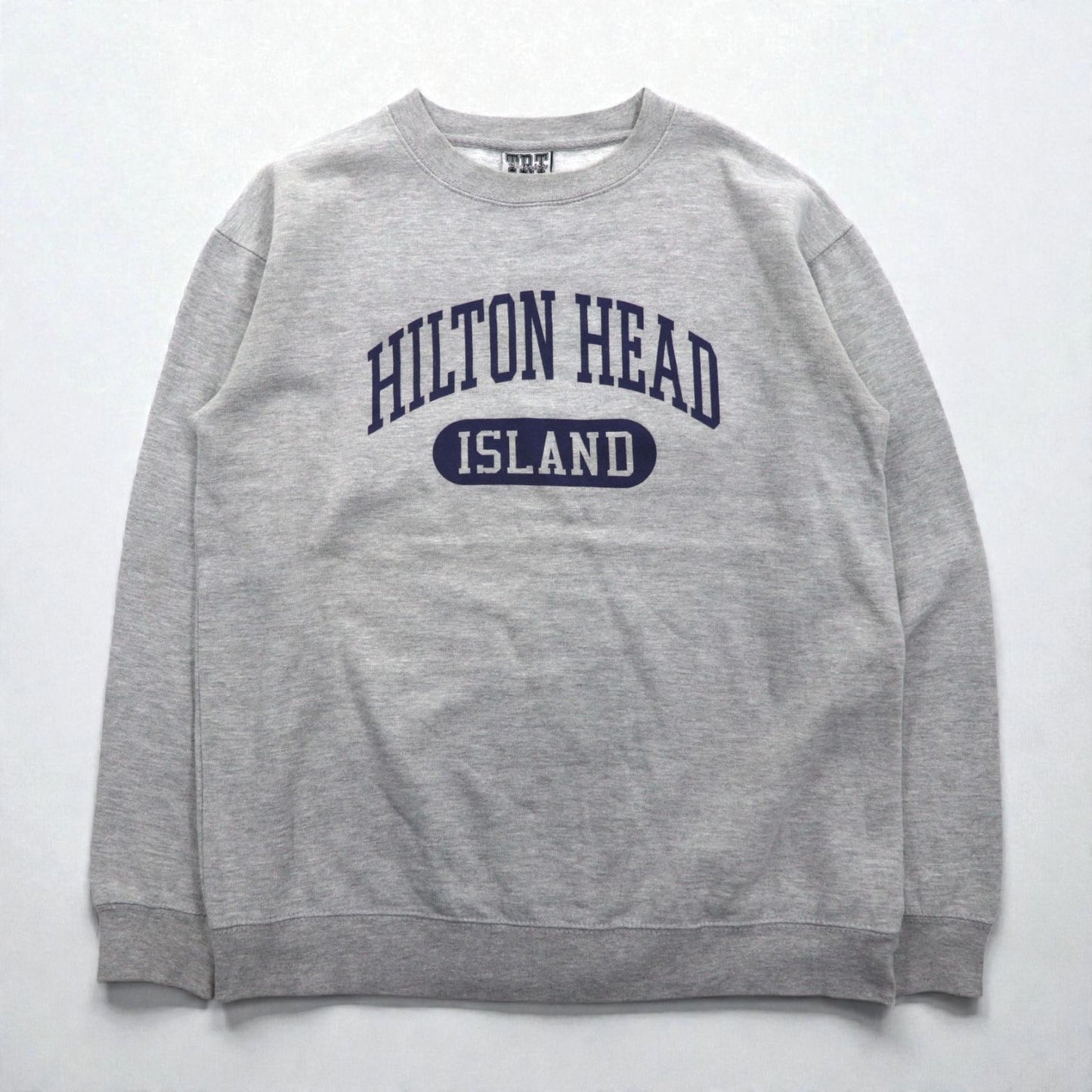 90s Vintage College Sweatshirt TRT CLASSICS カレッジプリント スウェット トレーナー M アーチロゴ HILTON HEAD ISLAND