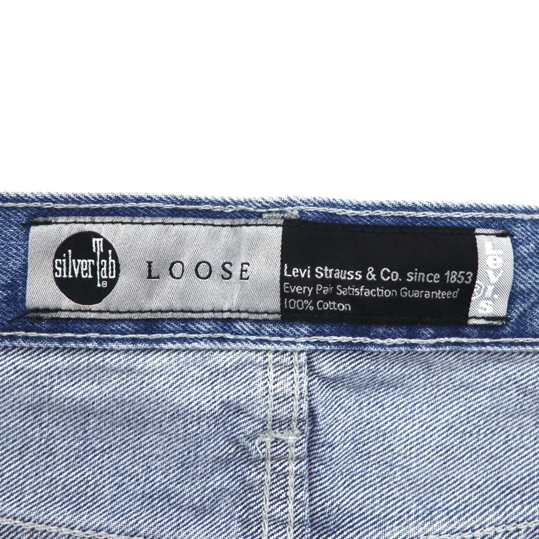 Levi's Silver Tab loose-fit baggy tapered denim pants, size XL, indigo and blue, A3421-0001, unused.
