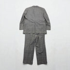 Brooks Brothers 2B セットアップ スーツ L グレンチェック ウール 2タック ワイド センタープレス