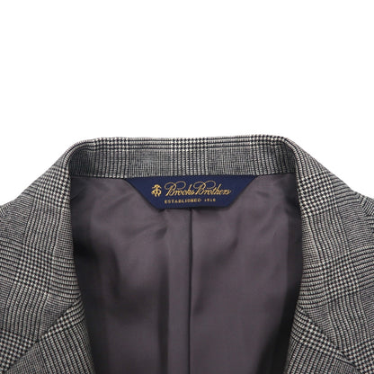 Brooks Brothers 2B セットアップ スーツ L グレンチェック ウール 2タック ワイド センタープレス