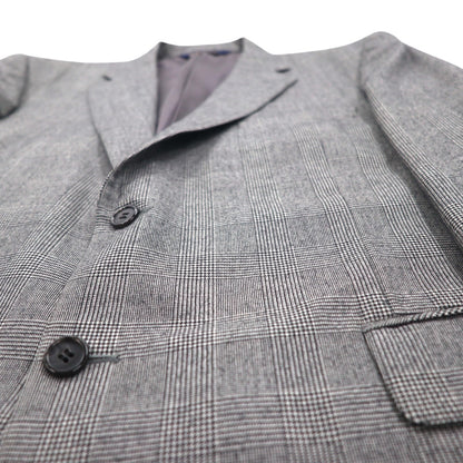 Brooks Brothers 2B セットアップ スーツ L グレンチェック ウール 2タック ワイド センタープレス