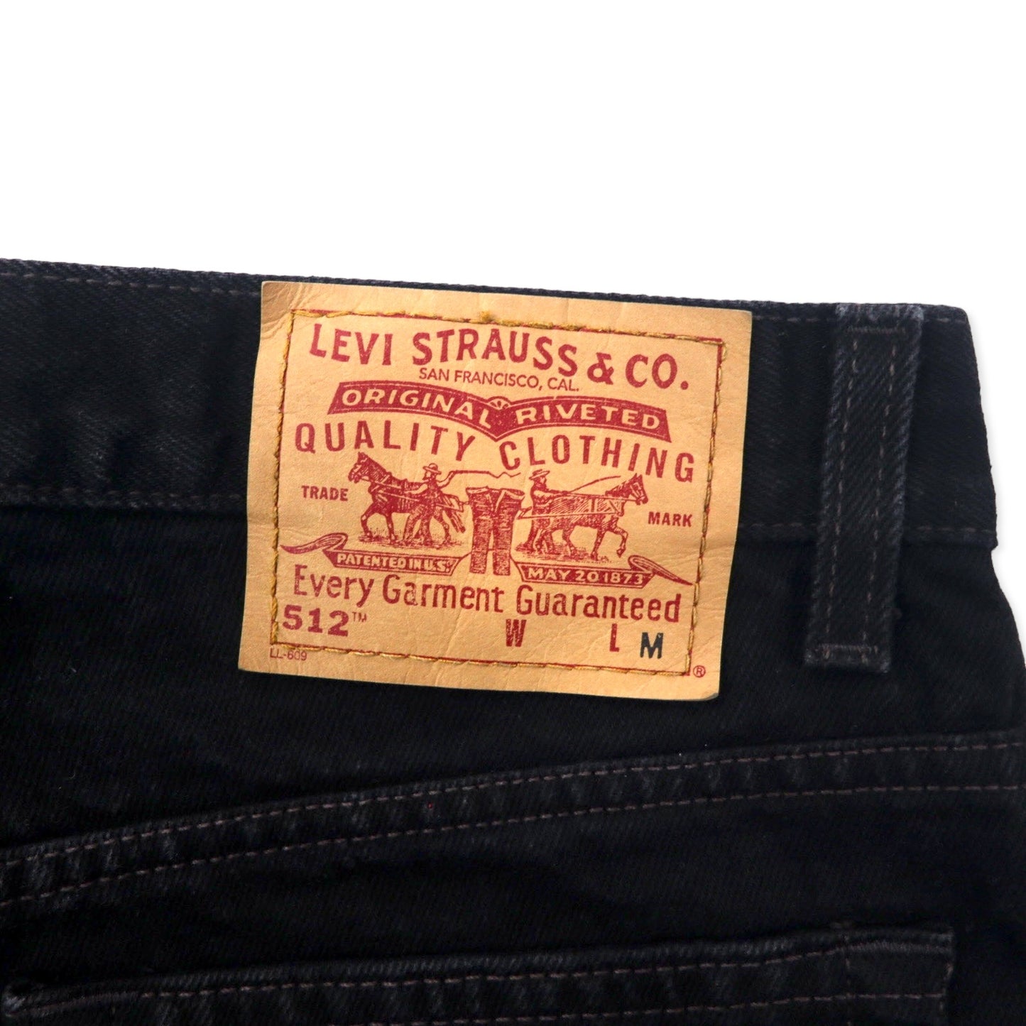 Levi's 90年代 512 スリムフィット ストレート デニムパンツ ジーンズ 11 ブラック コットン SLIM FIT STRAIGHT LEG 10512-0260 メキシコ製