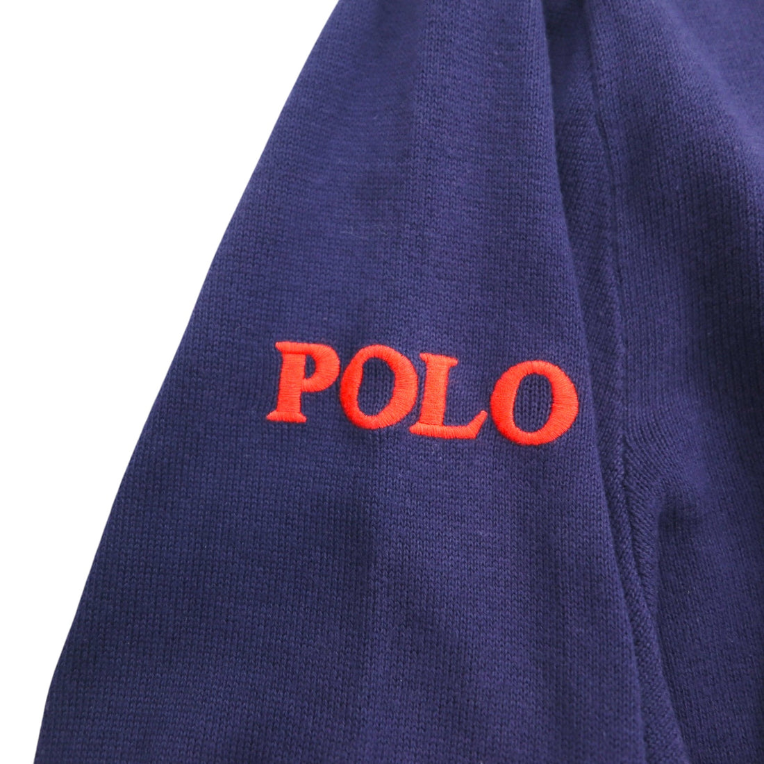POLO GOLF RALPH LAUREN Vネック コットンニット セーター L ネイビー ポニー ロゴ刺繍 Royal St George's