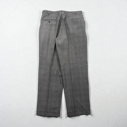 Brooks Brothers 2B セットアップ スーツ L グレンチェック ウール 2タック ワイド センタープレス