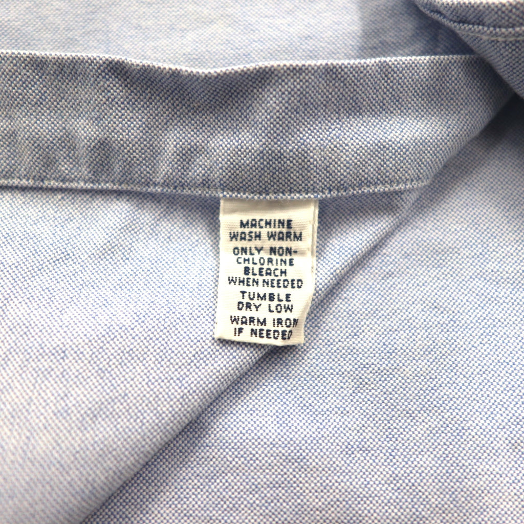 Ralph Lauren 90s Classic Fit Oxford Button-Down Shirt, XL, Blue Cotton with Big Pony Embroidery