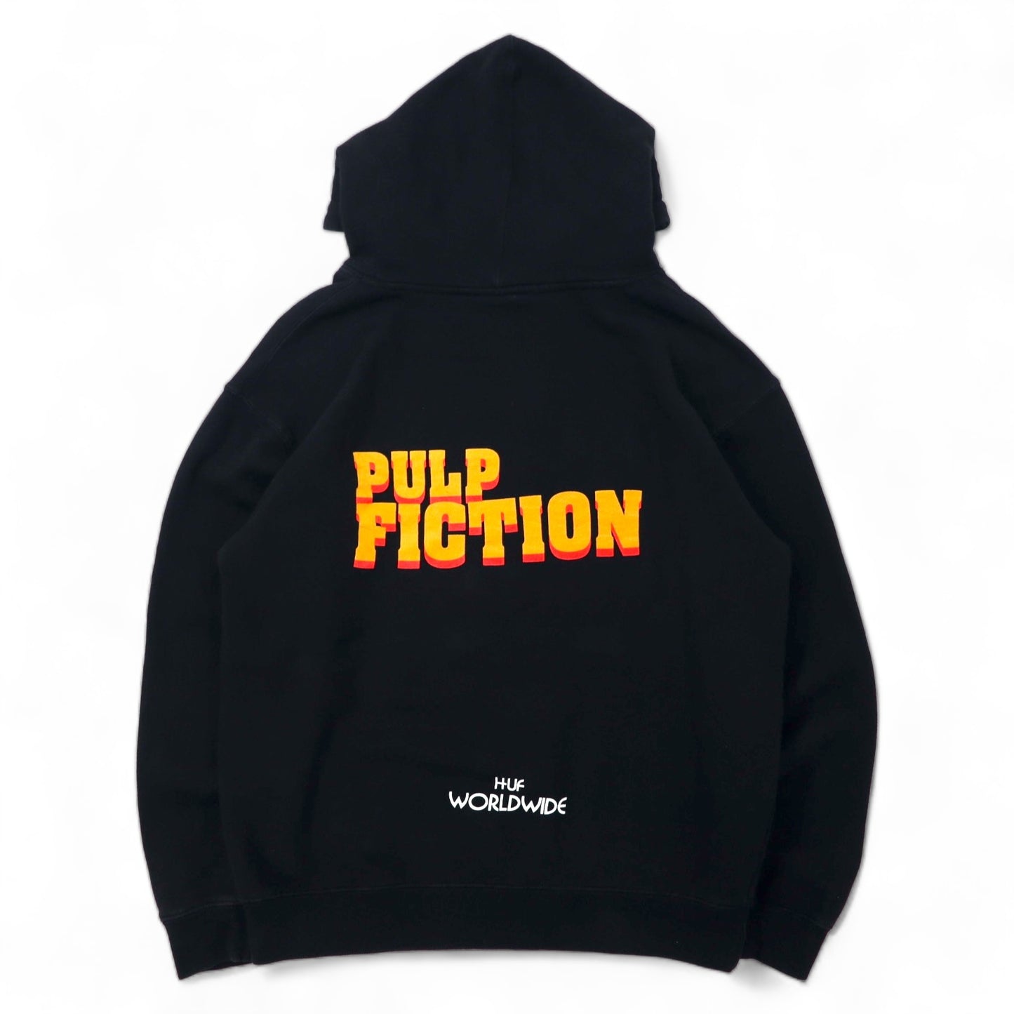 HUF × PULP FICTION Pulp Fiction Movie Pullover Hoodie M Black Cotton  Brushed Lining Double Sided Hoodie – 日本然リトテ