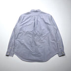 Ralph Lauren 90s Classic Fit Oxford Button-Down Shirt, XL, Blue Cotton with Big Pony Embroidery
