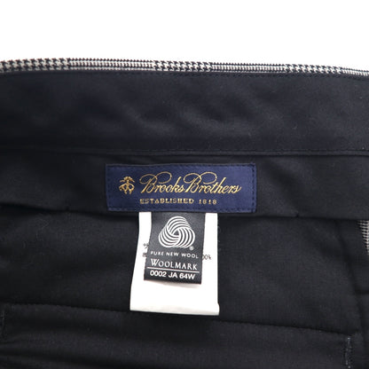 Brooks Brothers 2B セットアップ スーツ L グレンチェック ウール 2タック ワイド センタープレス