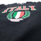 FRUIT OF THE LOOM 90s USA Made Printed Sweatshirt XL Black Cotton SUPER COTTON