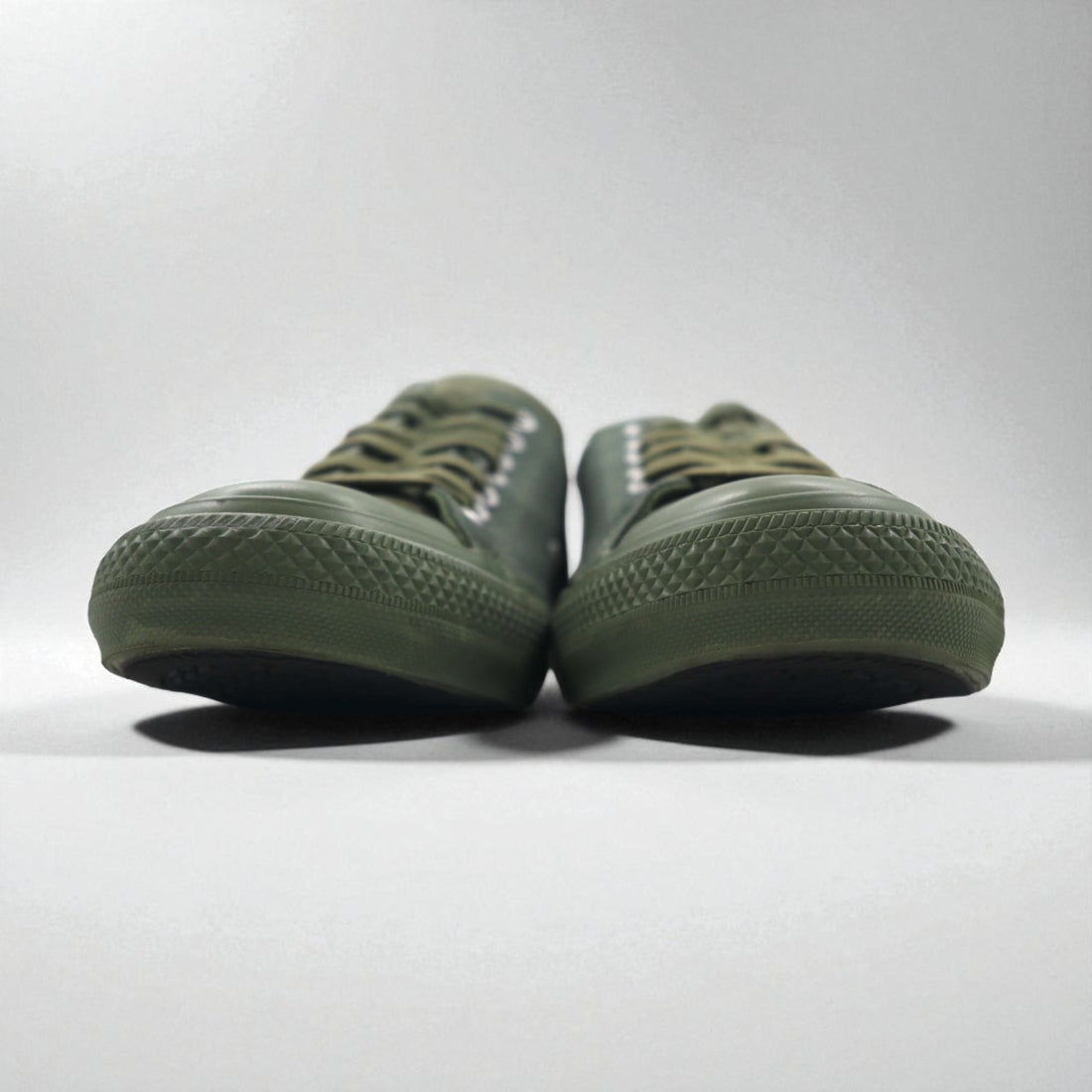 CONVERSE × ENGINEERED GARMENTS × BEAMS＋ オールスター ALL STAR 100 OX スニーカー 27cm カーキ スエード レザー キャンバス 1CL016 未使用品