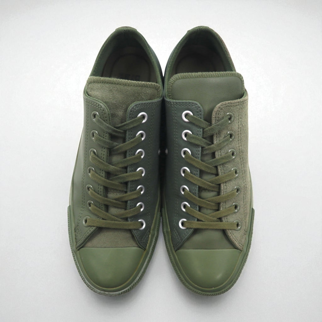 CONVERSE × ENGINEERED GARMENTS × BEAMS＋ オールスター ALL STAR 100 OX スニーカー 27cm カーキ スエード レザー キャンバス 1CL016 未使用品