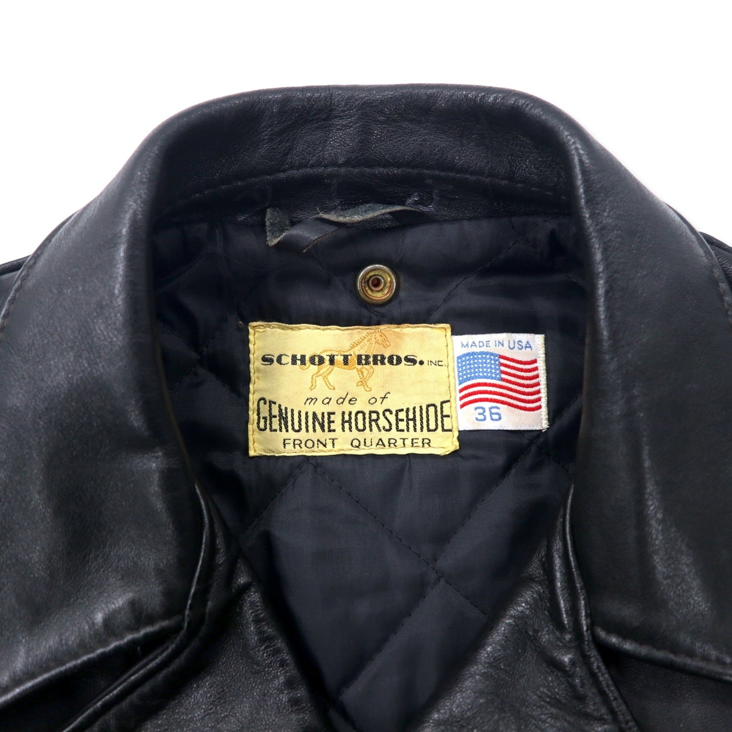 Schott Bros. USA Made Genuine HORSEHIDE Horse Heide Double Riders