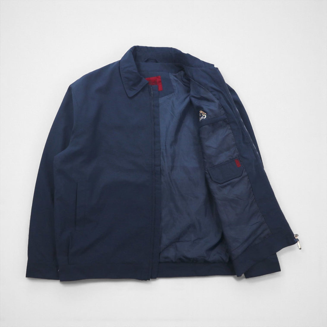 Vintage Harington Jacket Swing Top Harrington L Navy A･D･A COLORADO Embroidery