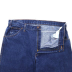 DICKIES Work Jeans Denim Pants Size 36 Blue Cotton 9393RNB Made in Mexico