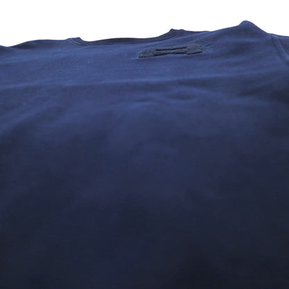 AND1 Reverse Weave Sweatshirt, XL, Navy, Cotton, Logo Embroidery