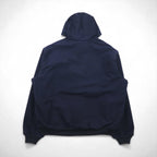 Carhartt USA-Made Loose Fit Duck Active Jacket, Full-Zip Hoodie, 2XL, Navy, UFCW J131