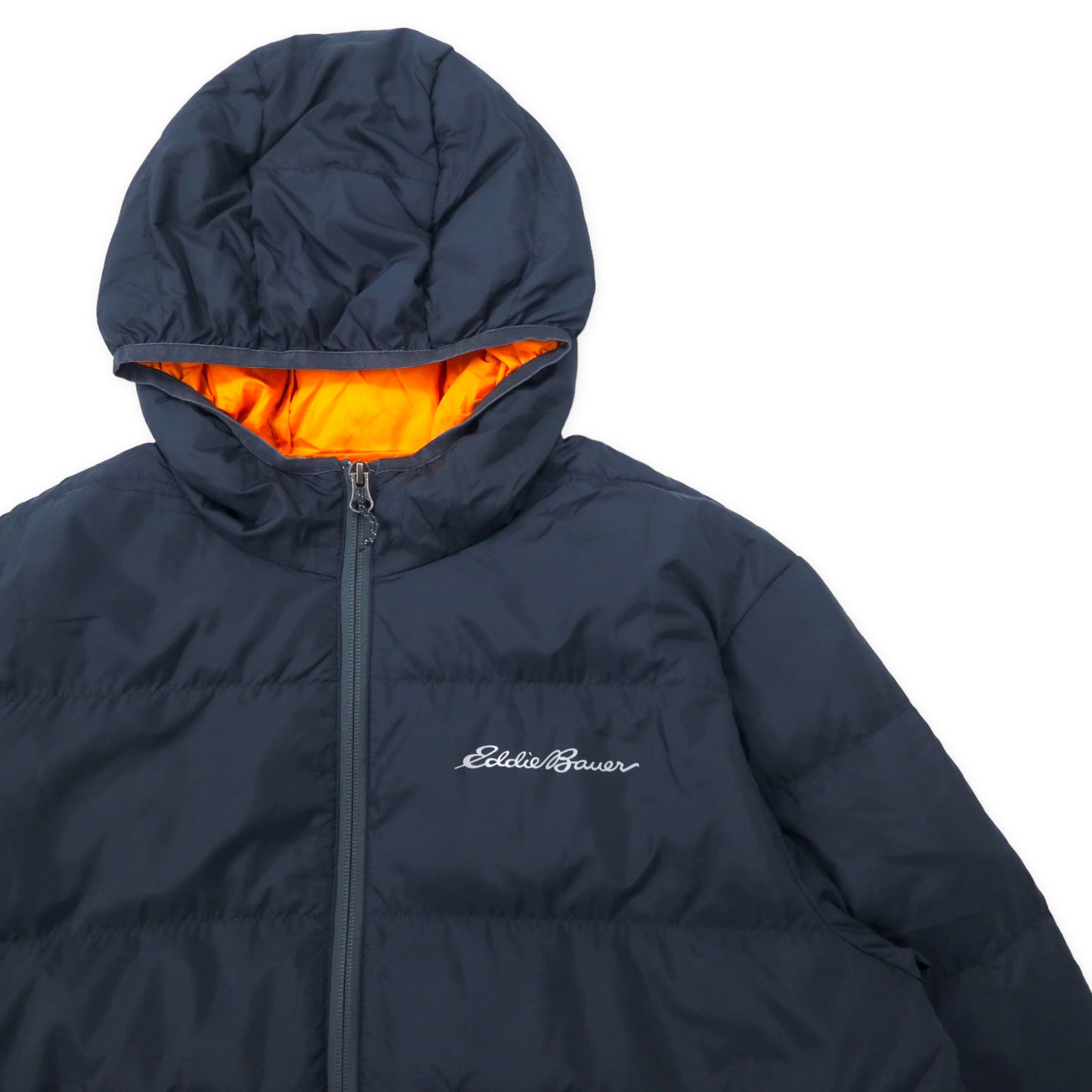 Eddie Bauer フーデッド ダウンジャケット M ネイビー ポリエステル 650フィルパワーCHANNEL HOODED DOWN JACKET 1526048