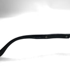 PRADA オーバル ミニマル フレーム サングラス ブラック メタル モード P302 イタリア製