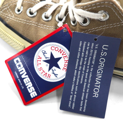 CONVERSE オールスター ALL STAR U.S.ORIGINATOR エイジドカラーズ OX スニーカー 27cm ベージュ キャンバス 1SD377 未使用品