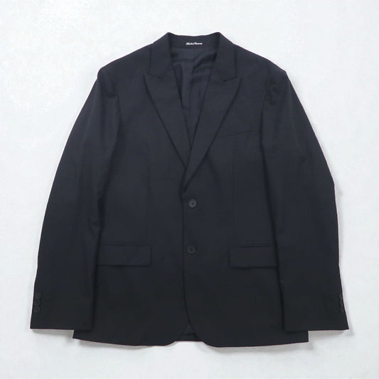 LOUIS VUITTON UNIFORMES ユニフォームライン 2B テーラードジャケット ブレザー XL ブラック ウール JA38 L1 61910