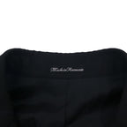LOUIS VUITTON UNIFORMES 2B Tailored Jacket, Leather, XL, Black Wool, JA38 L1 61910