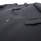 LOUIS VUITTON UNIFORMES 2B Tailored Jacket, Leather, XL, Black Wool, JA38 L1 61910