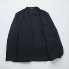 LOUIS VUITTON UNIFORMES 2B Tailored Jacket, Leather, XL, Black Wool, JA38 L1 61910
