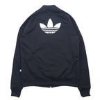 adidas スーパースター トラックジャケット ジャージ L ブラック 3ストライプ トレフォイルロゴ 刺繍 SUPERSTAR TRACK TOP AB2076