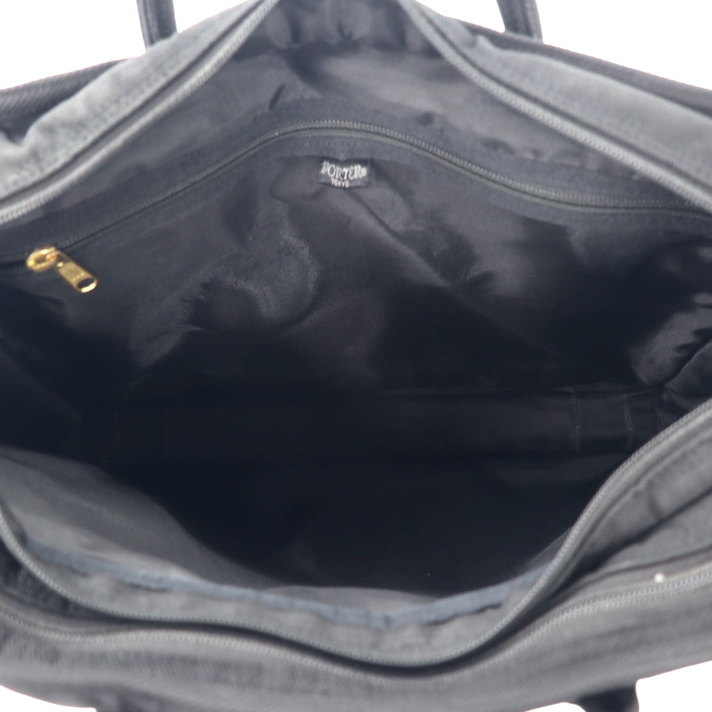 PORTER Position Series Overnight 2WAY Business Bag Briefcase Black Nylon Canvas POSITION Made in Japan