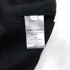 LOUIS VUITTON UNIFORMES 2B Tailored Jacket, Leather, XL, Black Wool, JA38 L1 61910