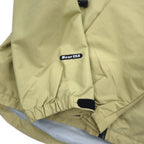 Bear USA 90s Mountain Jacket, Shell Jacket, XL, Beige, Waterproof, Breathable, One Point Logo Embroidery