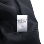 LOUIS VUITTON UNIFORMES 2B Tailored Jacket, Leather, XL, Black Wool, JA38 L1 61910