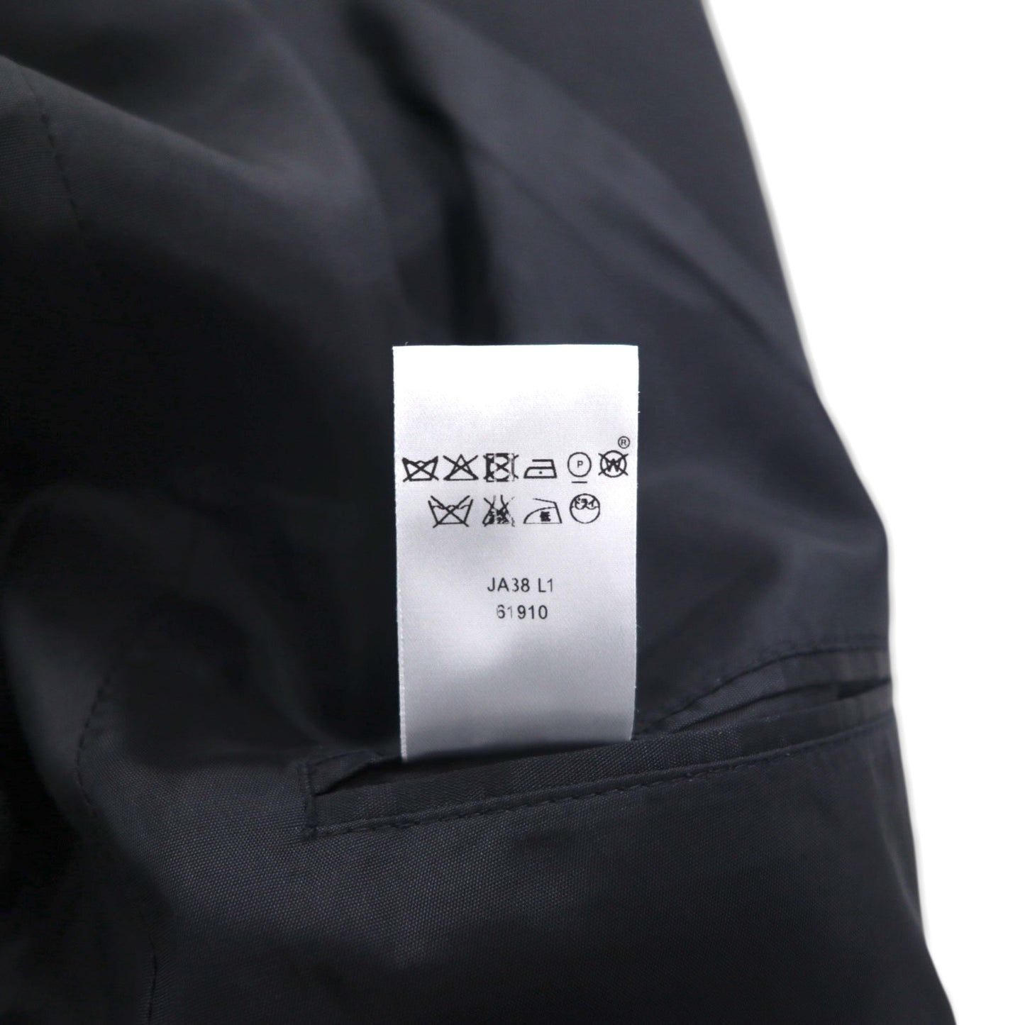 LOUIS VUITTON UNIFORMES ユニフォームライン 2B テーラードジャケット ブレザー XL ブラック ウール JA38 L1 61910