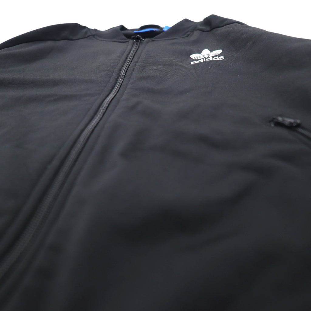 adidas スーパースター トラックジャケット ジャージ L ブラック 3ストライプ トレフォイルロゴ 刺繍 SUPERSTAR TRACK TOP AB2076