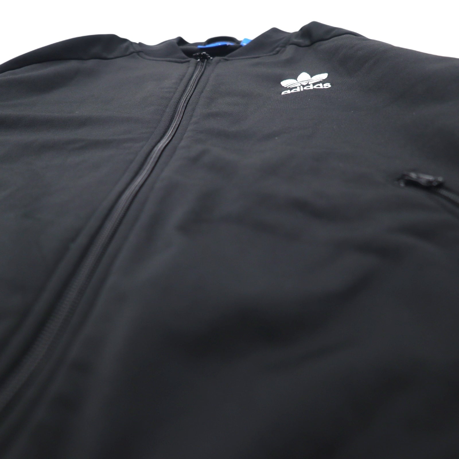adidas スーパースター トラックジャケット ジャージ L ブラック 3ストライプ トレフォイルロゴ 刺繍 SUPERSTAR TRACK TOP AB2076