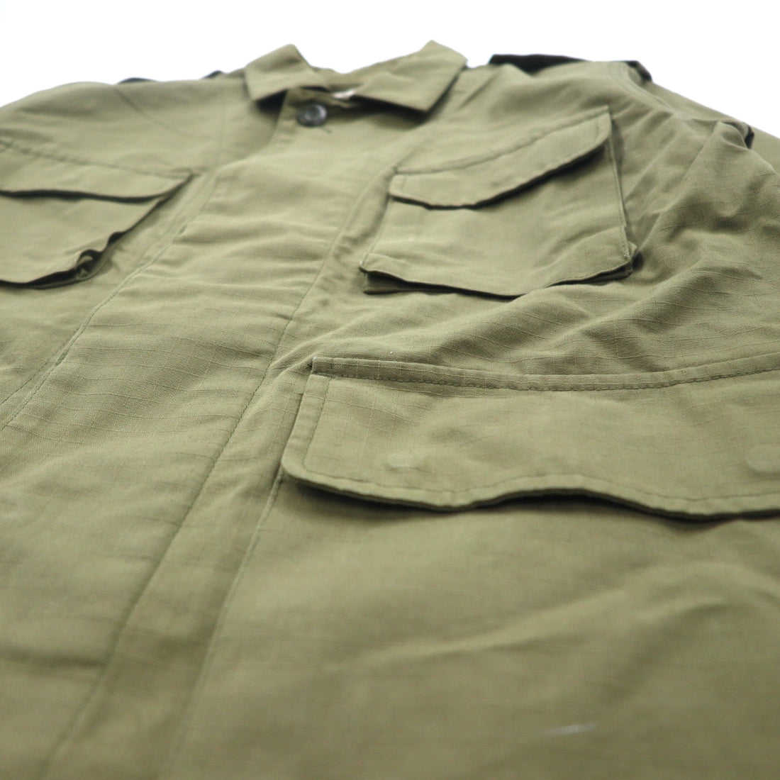 snow peak Ripstop Military Jacket DWR Rip Stop Jacket M Khaki Cotton Water Repellent JK-19AU118