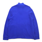 POLO RALPH LAUREN Half-Zip Sweatshirt L Blue Cotton Small Pony Embroidery